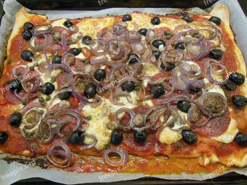 Pizza Olives Pizza Topping Tomatoes Delicious