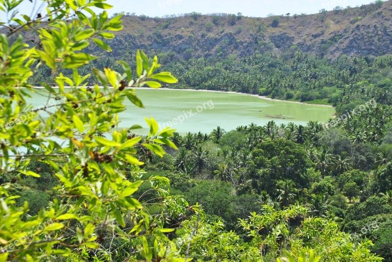 Mayotte Indian Ocean Dziani Lake Landscape Free Photos