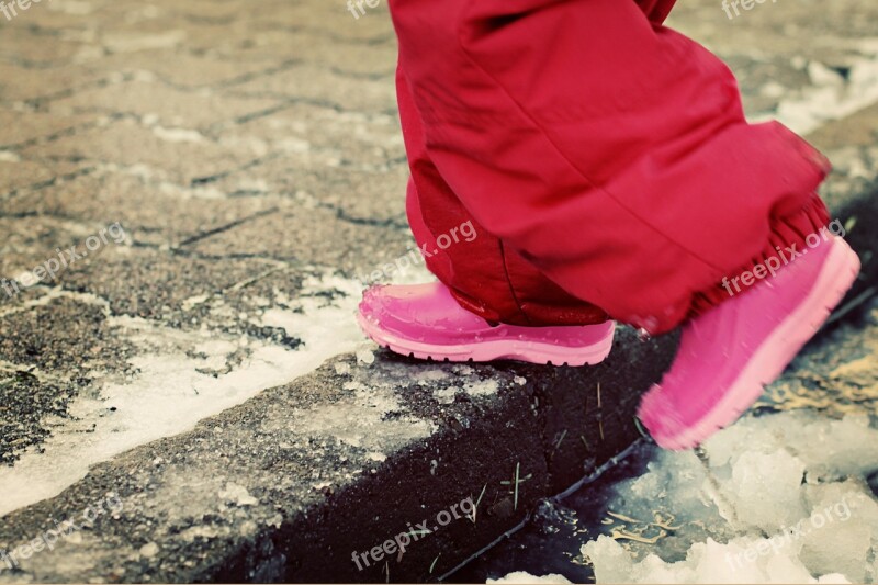 Winter Boots Snow Snow Suit Puddle