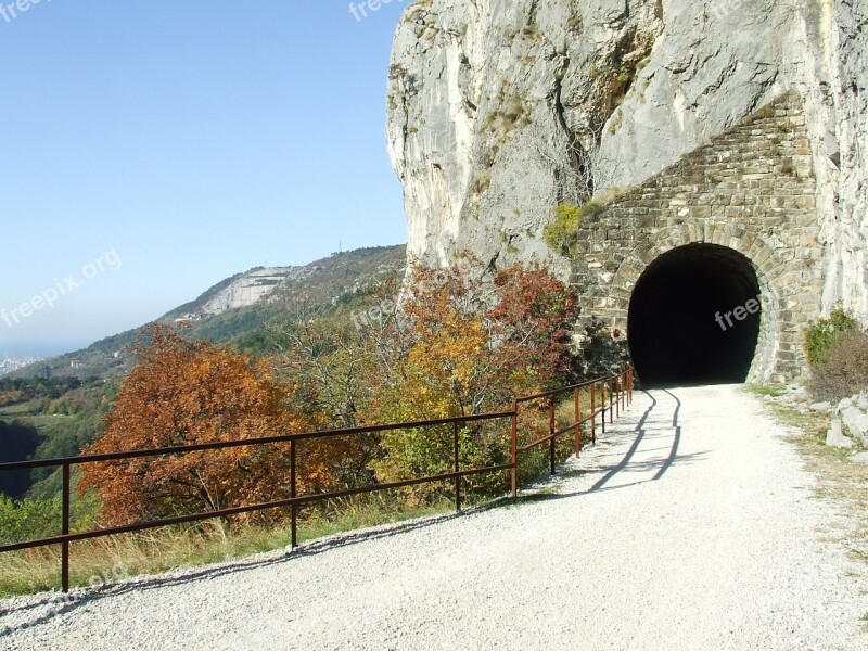 Cycle Track Val Rosandra Walk Landscape Gallery