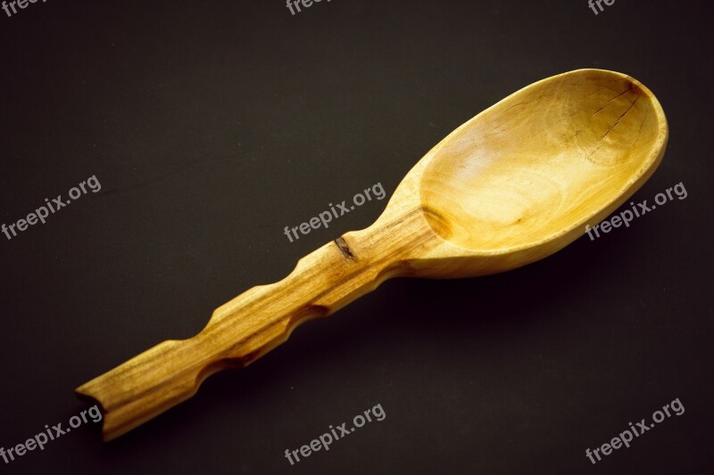 Spoon Wood Carving Carved Traditional