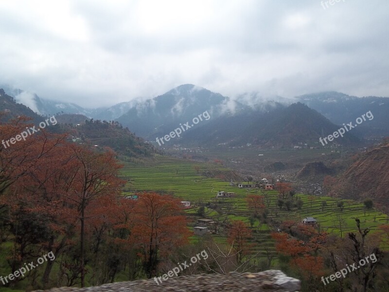 Mountain India Himalayan Cloud Landscape