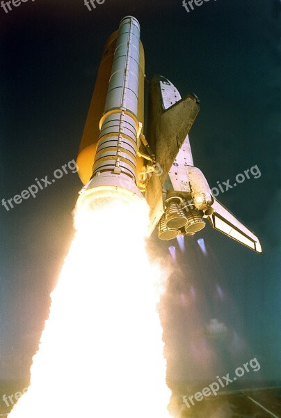 Space Shuttle Atlantis Liftoff Launch Launchpad Rocket Boosters