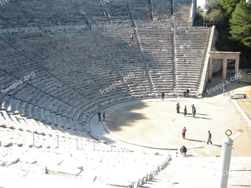 Epidaurus Amphitheater Theater Greece Greek