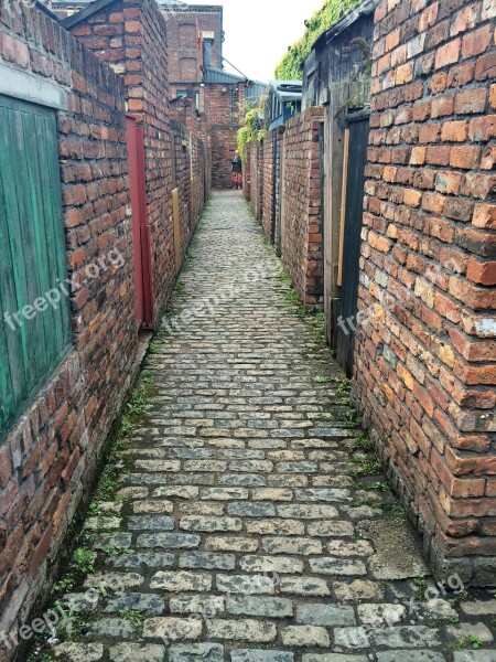 Alley Backstreet Cobbles Alleyway Urban