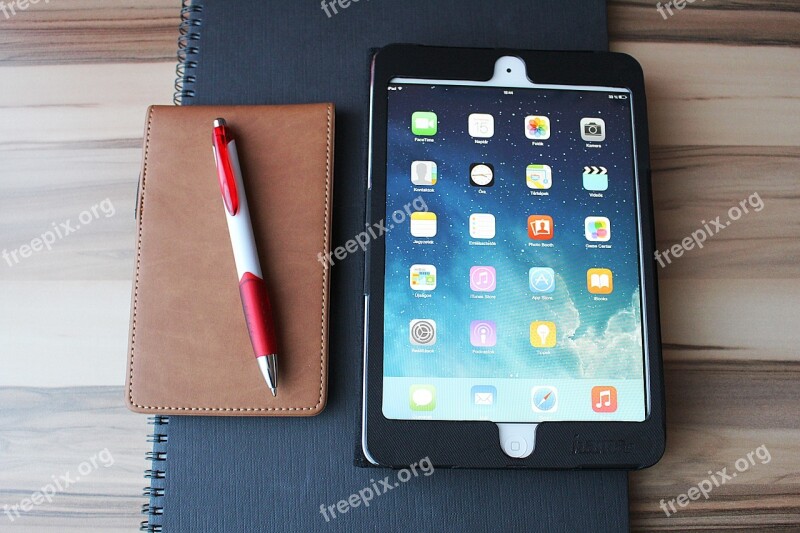 Ipad Tablet Notebook Office Home Office