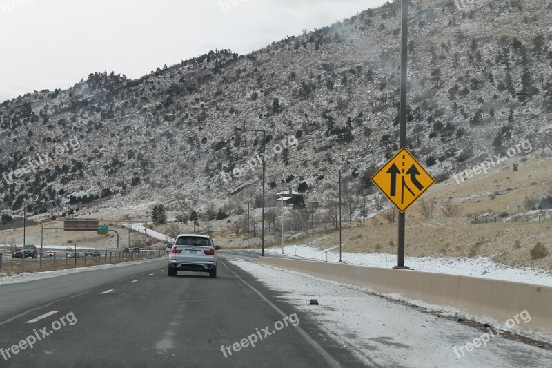 Lane Added Highway Road Lane Sign