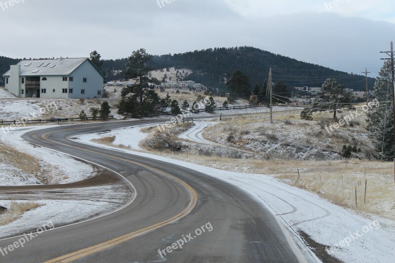 Curve Road Transportation Way Transport