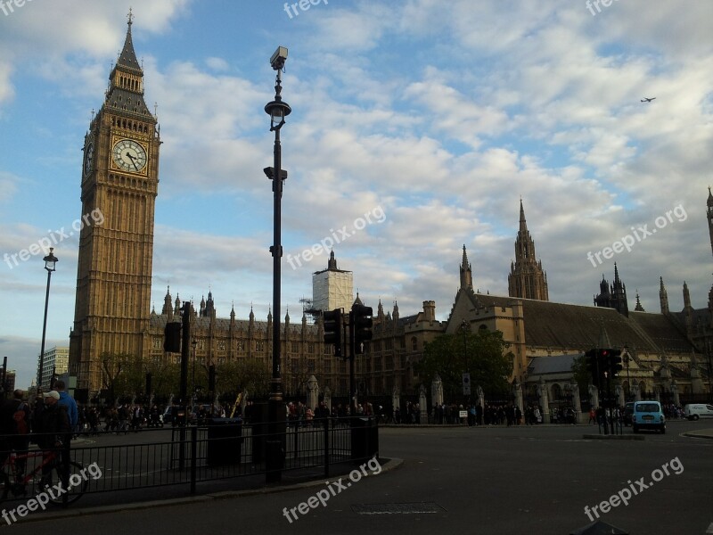 Big Ben England Parliament Uk Landmark