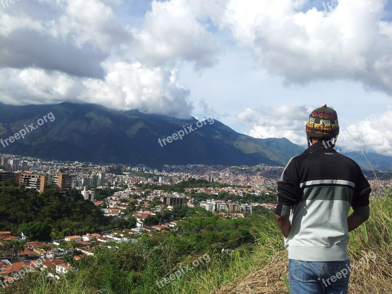 Landscape Mountain People Young Outdoors