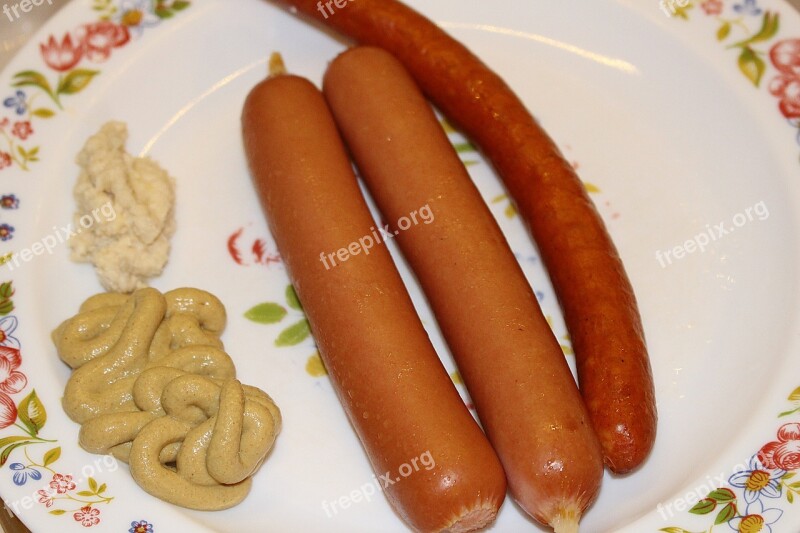 Frankfurt Sausage Snack Vienna Sausage Mustard