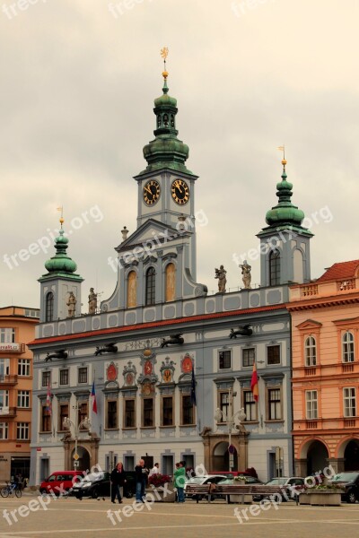 Czech Budejovice South Bohemia Old Building City Building