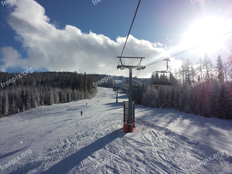 Ski Lift Skiing Ski Area Ski Run Gerlitzen