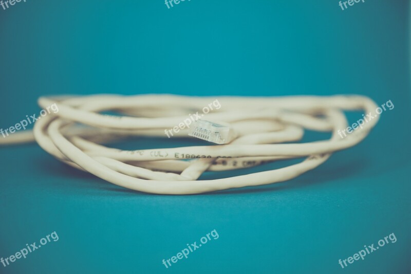 Lan Cable Patch Cable Network Data Processing