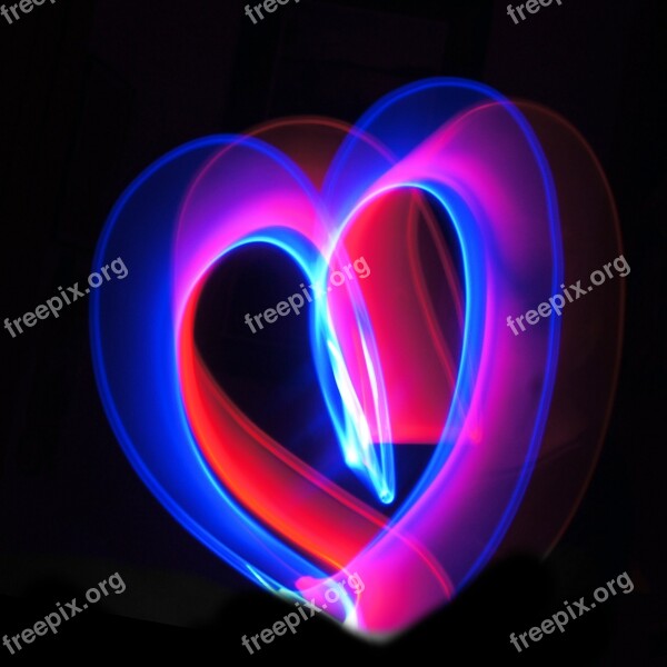 Heart Love Glow Glow Stick Color