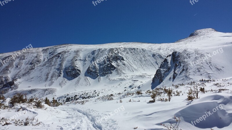 Mountains Colorado Bowl Nature Snow