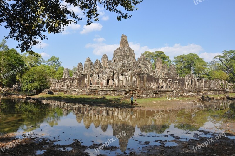 Cambodia Siem Reap Angkor Thom Free Photos