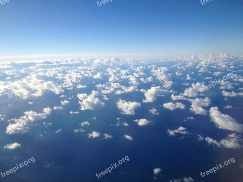 Clouds Sky Cloudscape Cumulus Fluffy