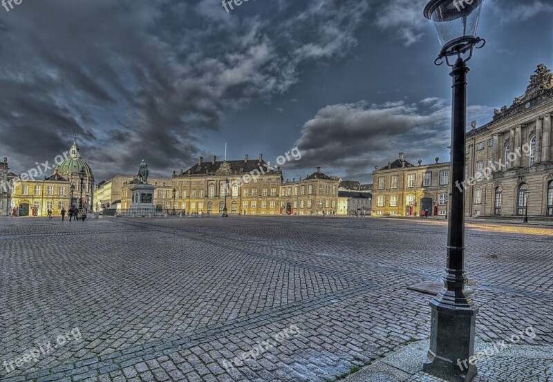 Castle Clouds Engineer Architecture Amalienborg