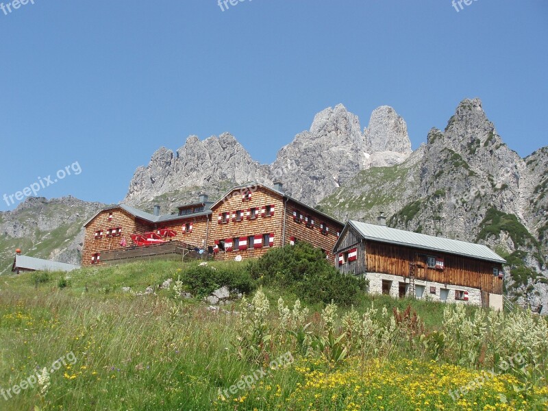 Hochpürglhütte Salzburg Mountain Hut Bischofsmütze Summit