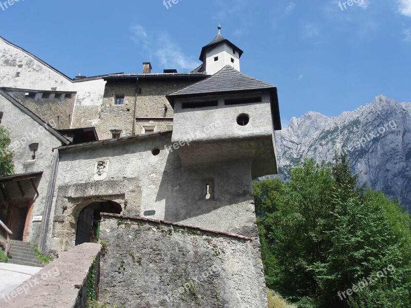 Burg Hohenwerfen Salzburg Fortress Castle Middle Ages