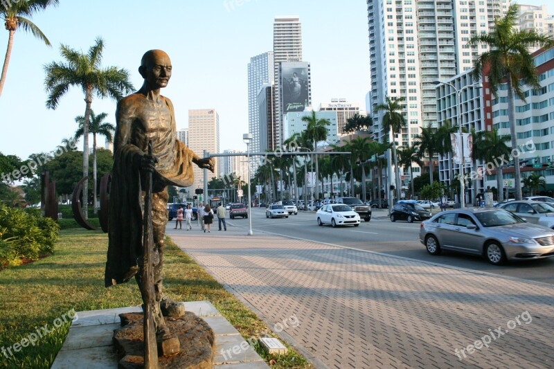 Miami Streets City Architecture Buildings