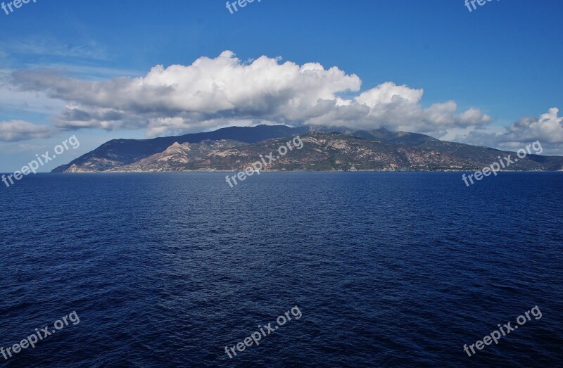 Elba Island Sea Sky Cloud