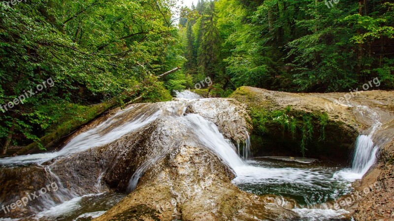 Eistobel Isny Allgäu Waterfall Cascade