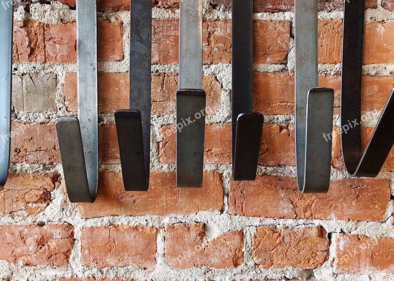 Hooks Hangers Wall Brick Steel