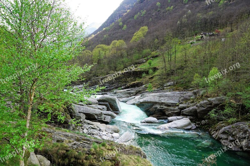 Lake Ticino Nature Mountain River