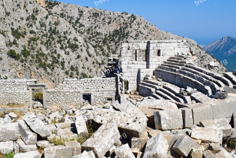 Termessos Turkey Ancient Times Theatre Sights