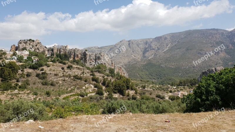 Guadalest Costa Blanca Mountains Free Photos