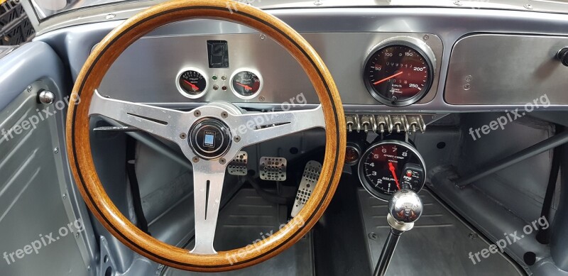 The Interior Of The Auto Classic Clocks Free Photos