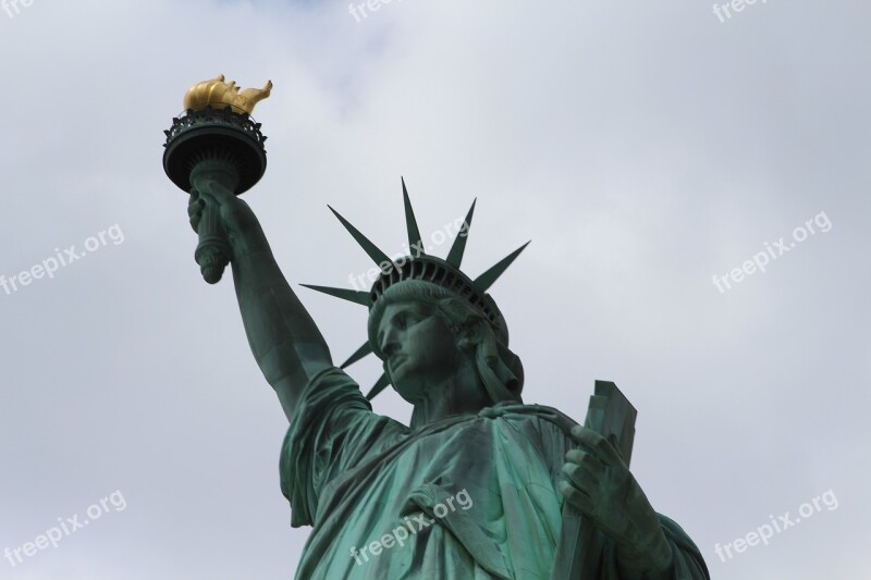 Lady Liberty Statue Landmark America Monument