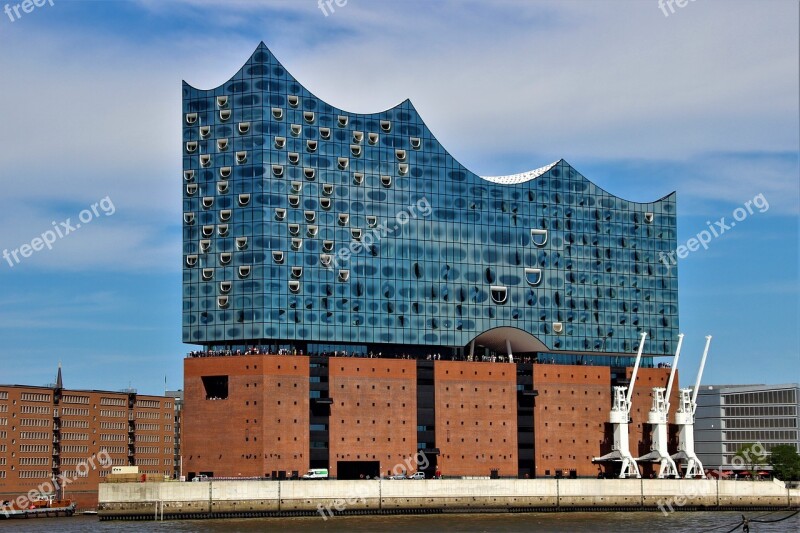 Hamburg Elbe Philharmonic Hall Architecture Building Speicherstadt