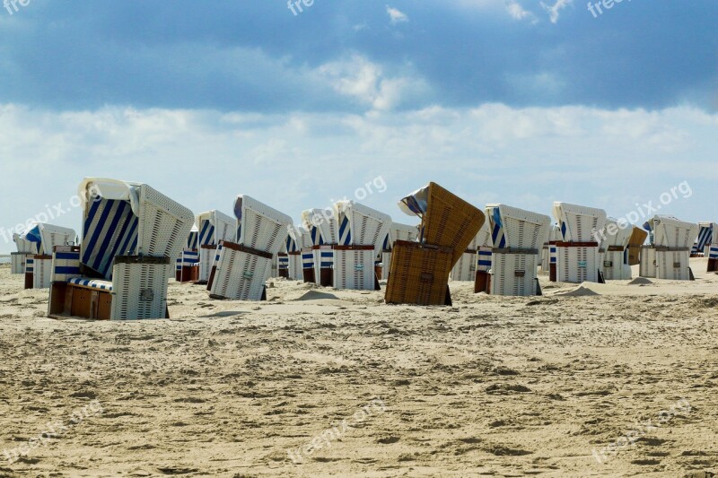 Beach Basket Beach Chair Summer Coast