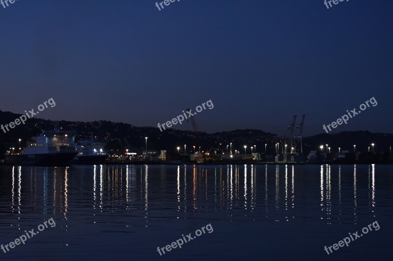 Wellington New Zealand City Harbour View