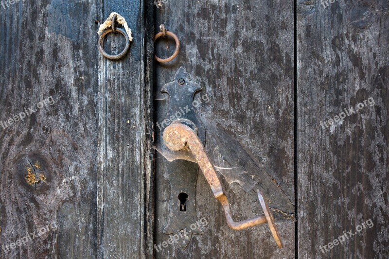 Door Handle Castle Ring Metal