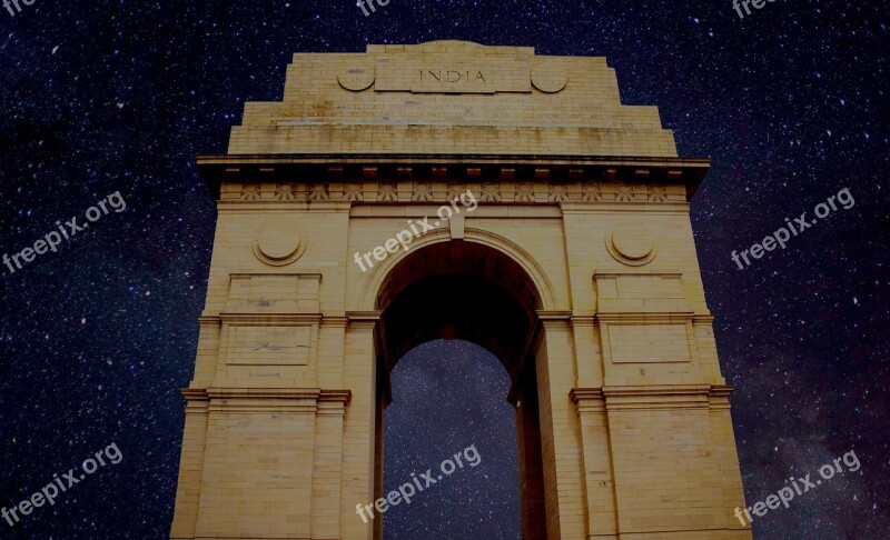 India India-gate Gate Architecture Heritage