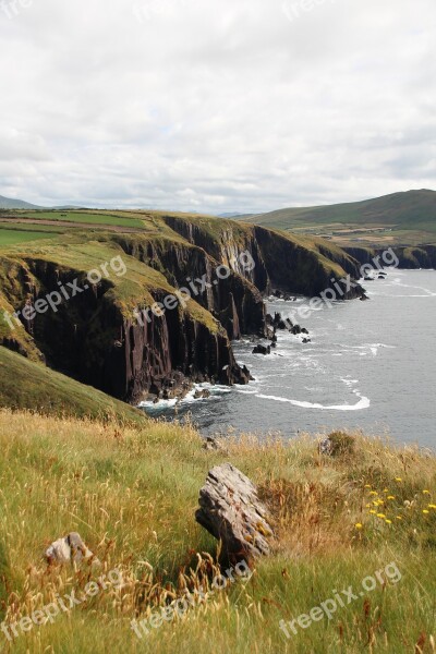 Ireland Dingle Coast Sea Ocean