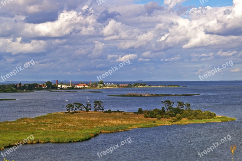 Riems Aerial View Bodden Bodden Views Water