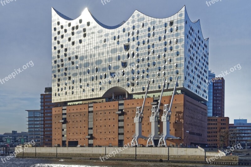 Germany Hamburg Elbe Philharmonic Hall Speicherstadt Architecture