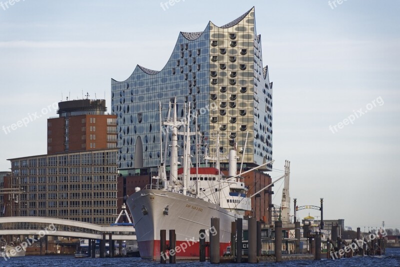 Germany Hamburg Elbe Philharmonic Hall Speicherstadt Architecture