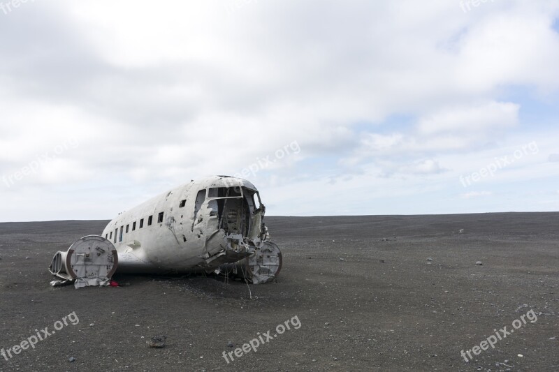 Plane Wreckage Wreck Airplane Broken