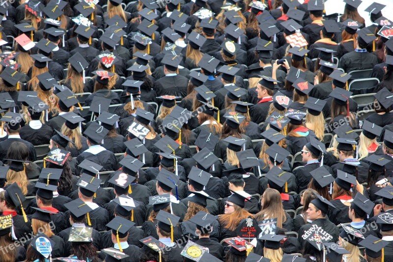 Commencement Graduation Ceremony Caps Gowns