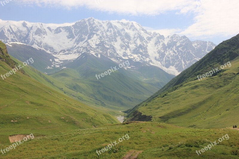 Ushguli Mountains Georgia Free Photos