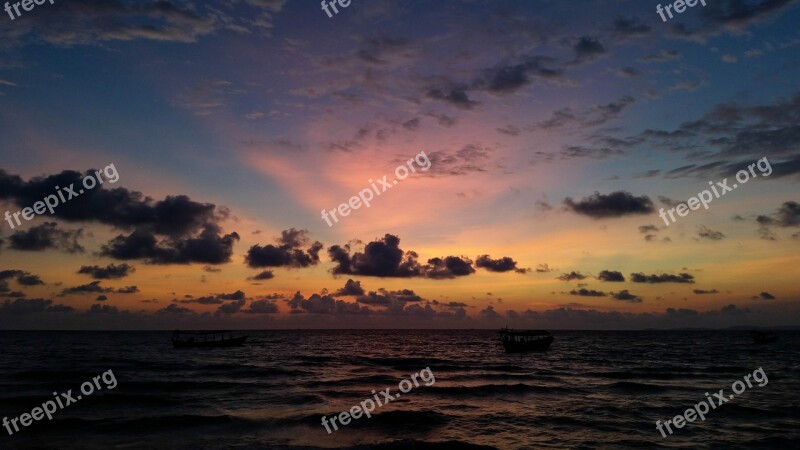 Cambodia Asia Sihanoukville Sea Beach