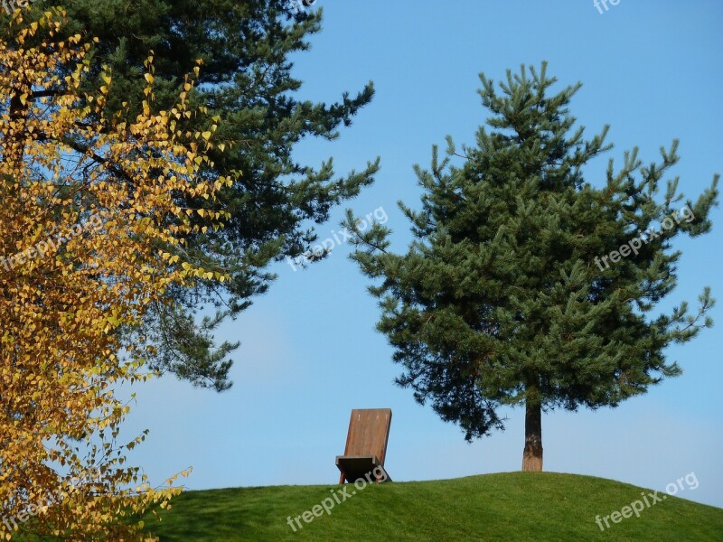 Lonely Hill Resting Place Outlook Nature