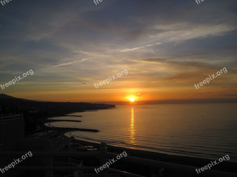 Sunset Sea Evening Canary Islands Gran Canaria