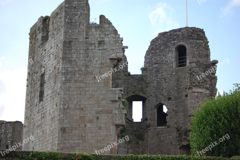 Raglan Castle Ruin Monmouthshire Free Photos